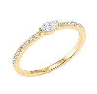 Anello Donna in Oro giallo Diamante AN-4024-D-16-G